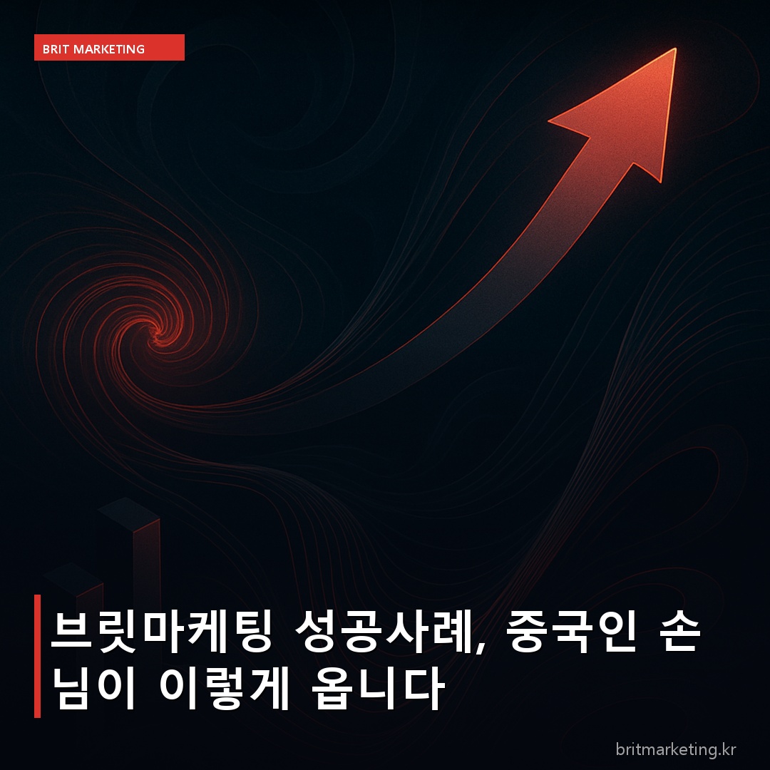 브릿마케팅 성공사례, 중국인 손님이 이렇게 옵니다