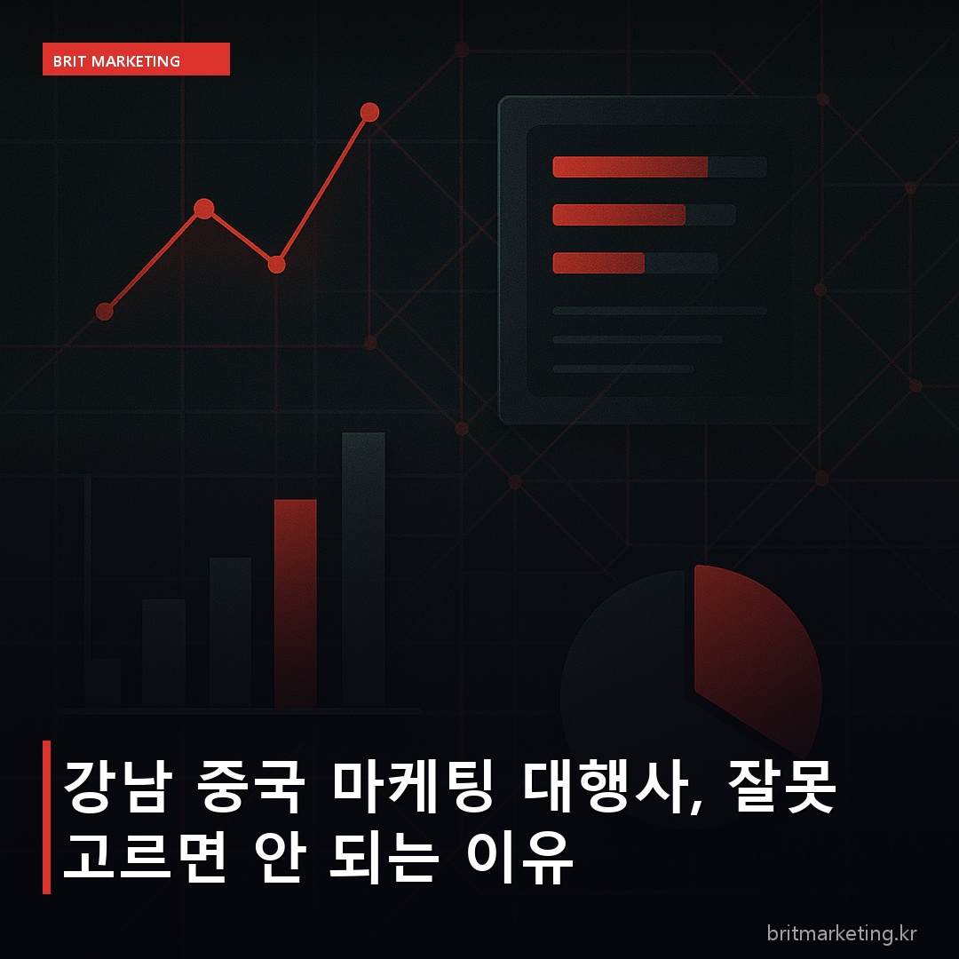 강남 중국 마케팅 대행사, 잘못 고르면 안 되는 이유